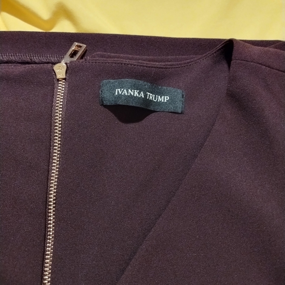 Ivanka Trump Elegant Purple Sleeveless Dress - Picture 4 of 9